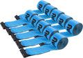 4 in x 30 ft Flatbed Winch Straps 10-Pack - 5400 lb WLL Heavy Duty