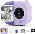 Instant Print Camera Toy for Kids - Creative Dual-Lens Instant Camera