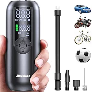 LiltsDRae Bike Pump with Psi Gauge 150PSI for Easy Inflation