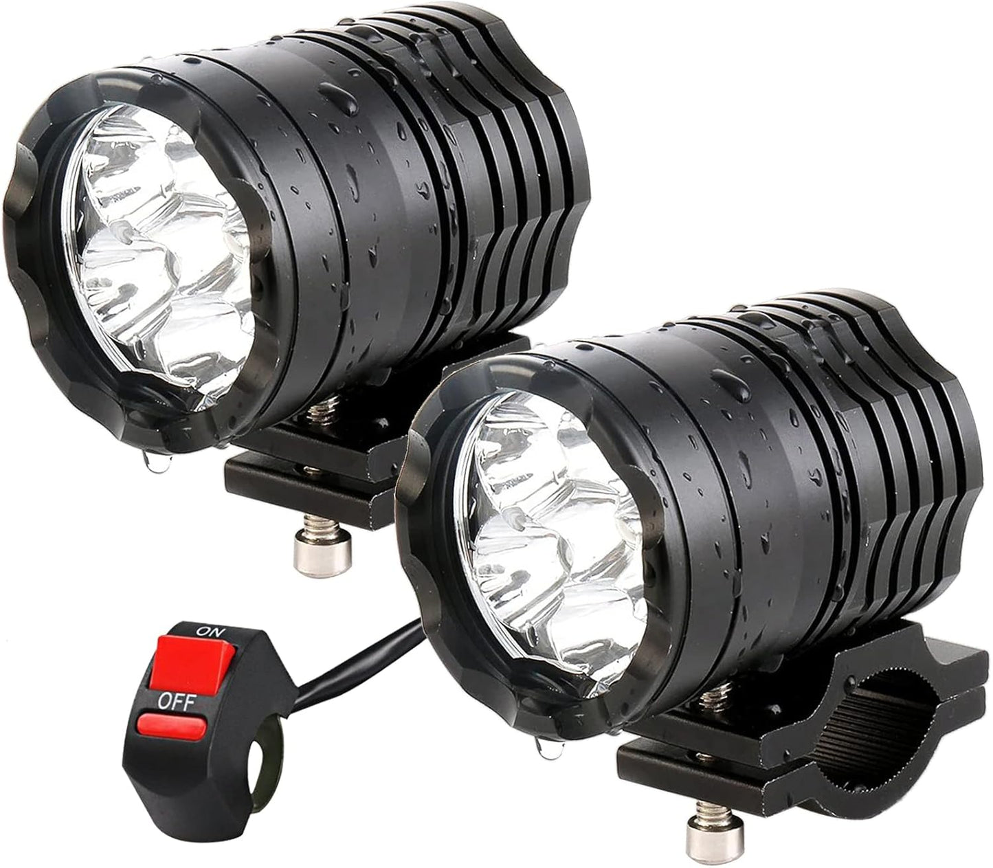 High Power LED Fog Lights for Motorcycle ATV UTV Car Truck Boat