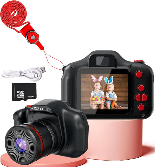 NINE CUBE Mini Kids Camera: Long Lens Fun for Toddlers Age 3-5!