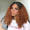 Curly Bob Wig Human Hair Deep Wave 13x4 HD Lace Front - Wet & Wavy Bob