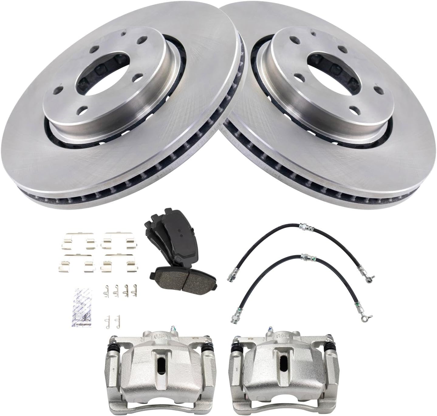 TRQ Front Brake Pad & Rotor Kit for 2016 Mazda CX-5 Performance