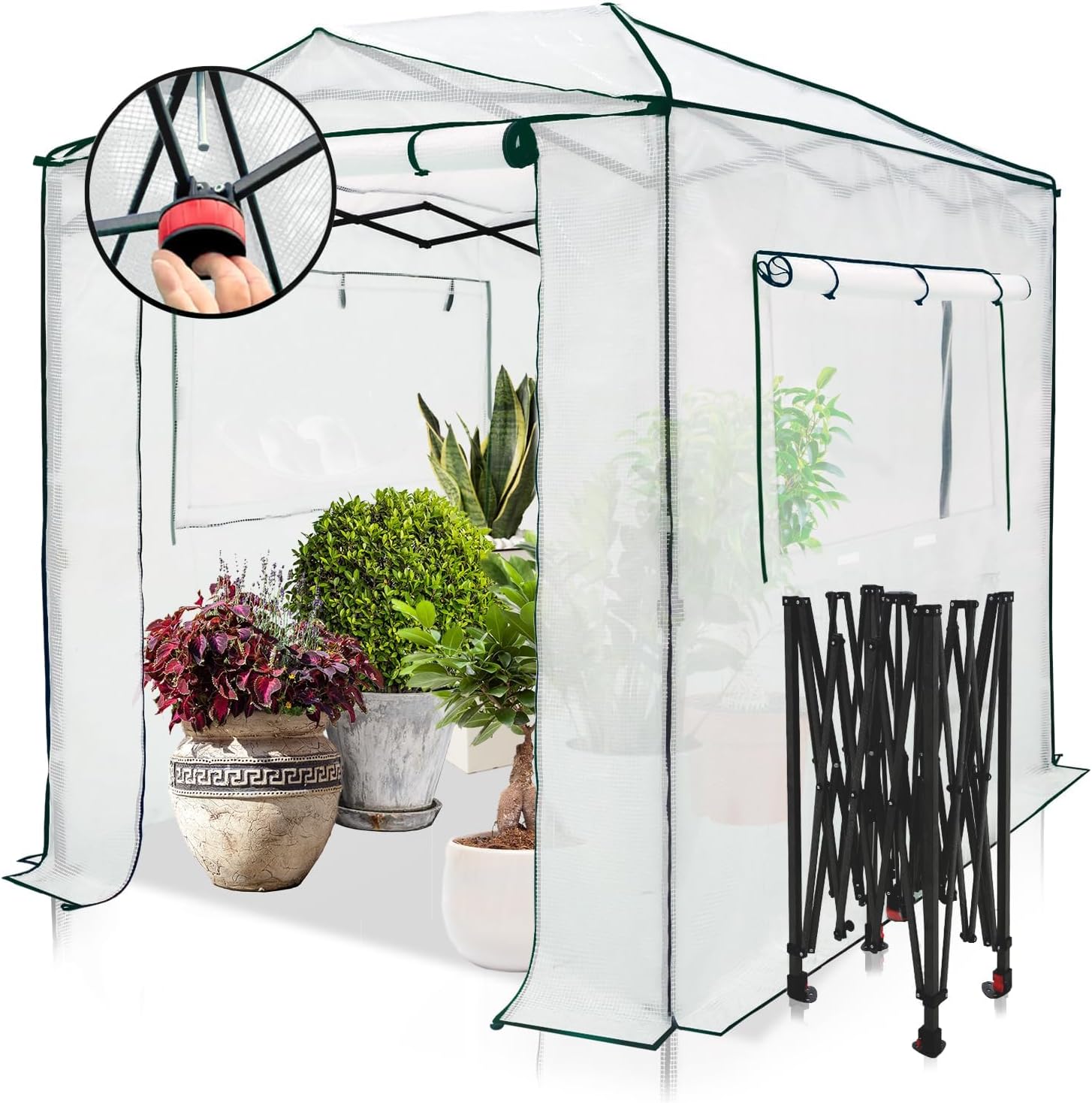 EAGLE PEAK Instant Pop-up Greenhouse for Indoor Outdoor Gardening