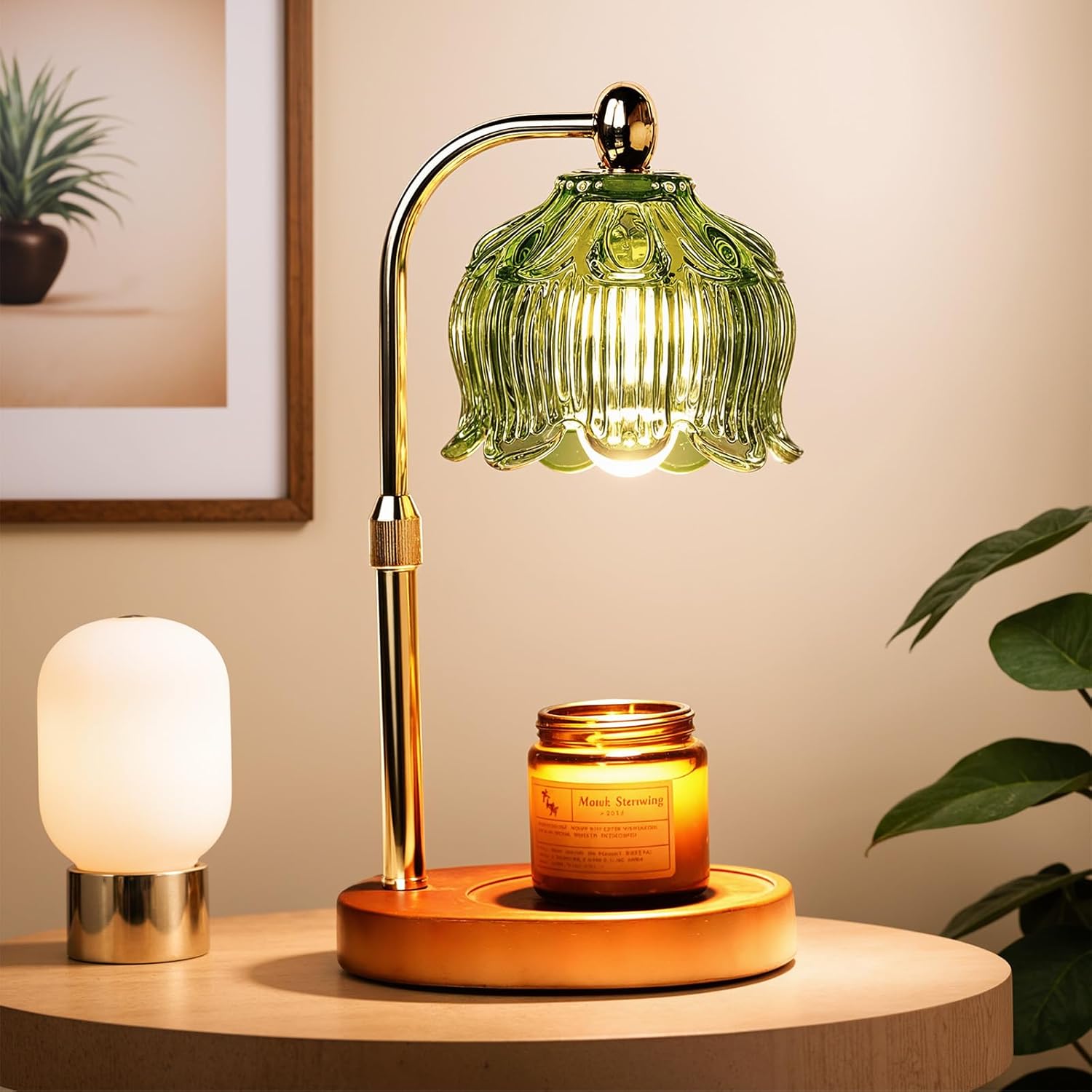 GEEZO Fragrance Candle Warmer Lamp with Timer and Dimming Features