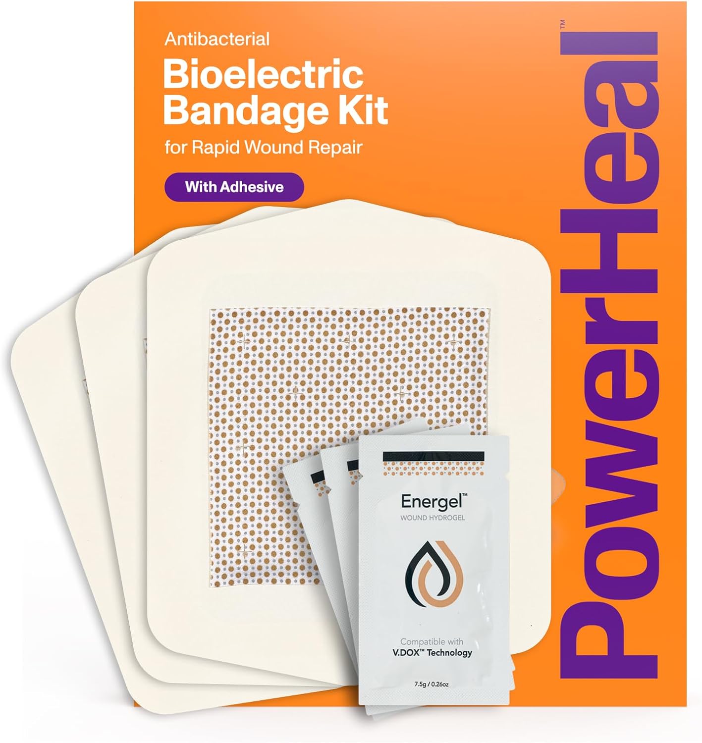 Bioelectric Bandage Kit for Fast Healing and Wound Care