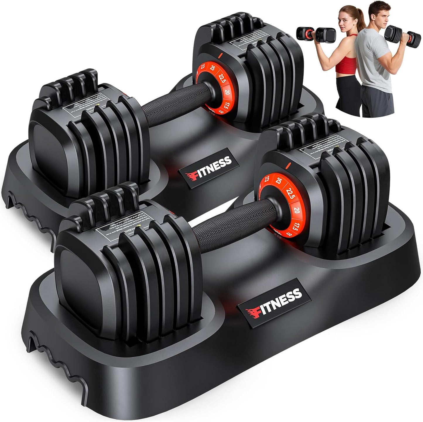 XDDIAS Adjustable Dumbbell Set - Versatile Home Gym Weights