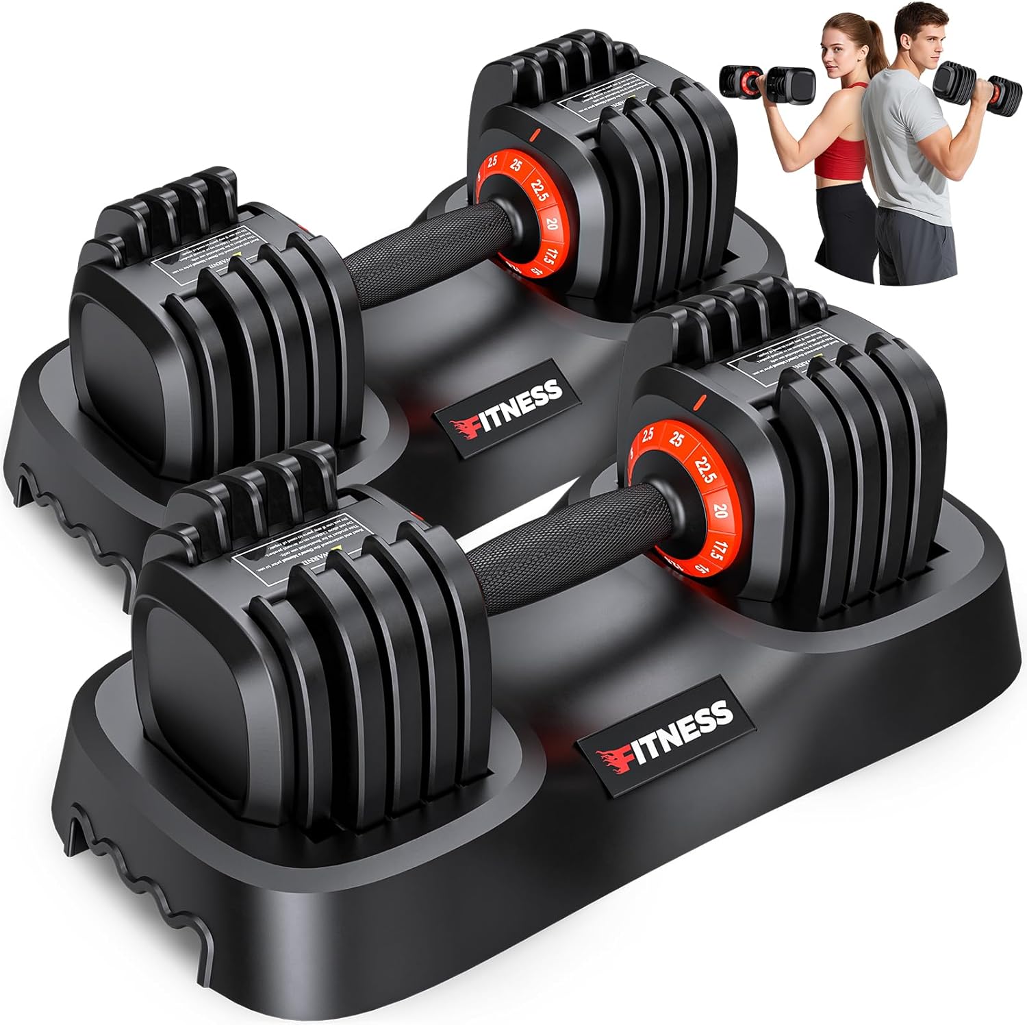XDDIAS Adjustable Dumbbell Set - Versatile Home Gym Weights
