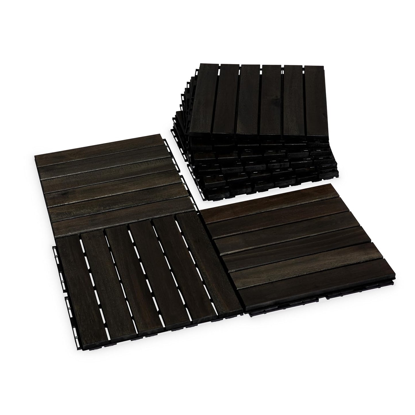 Acacia Wood Flooring Interlocking Deck Tiles for Stylish Patios