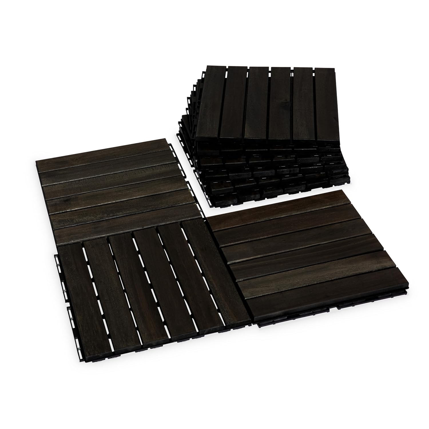 Acacia Wood Flooring Interlocking Deck Tiles for Stylish Patios