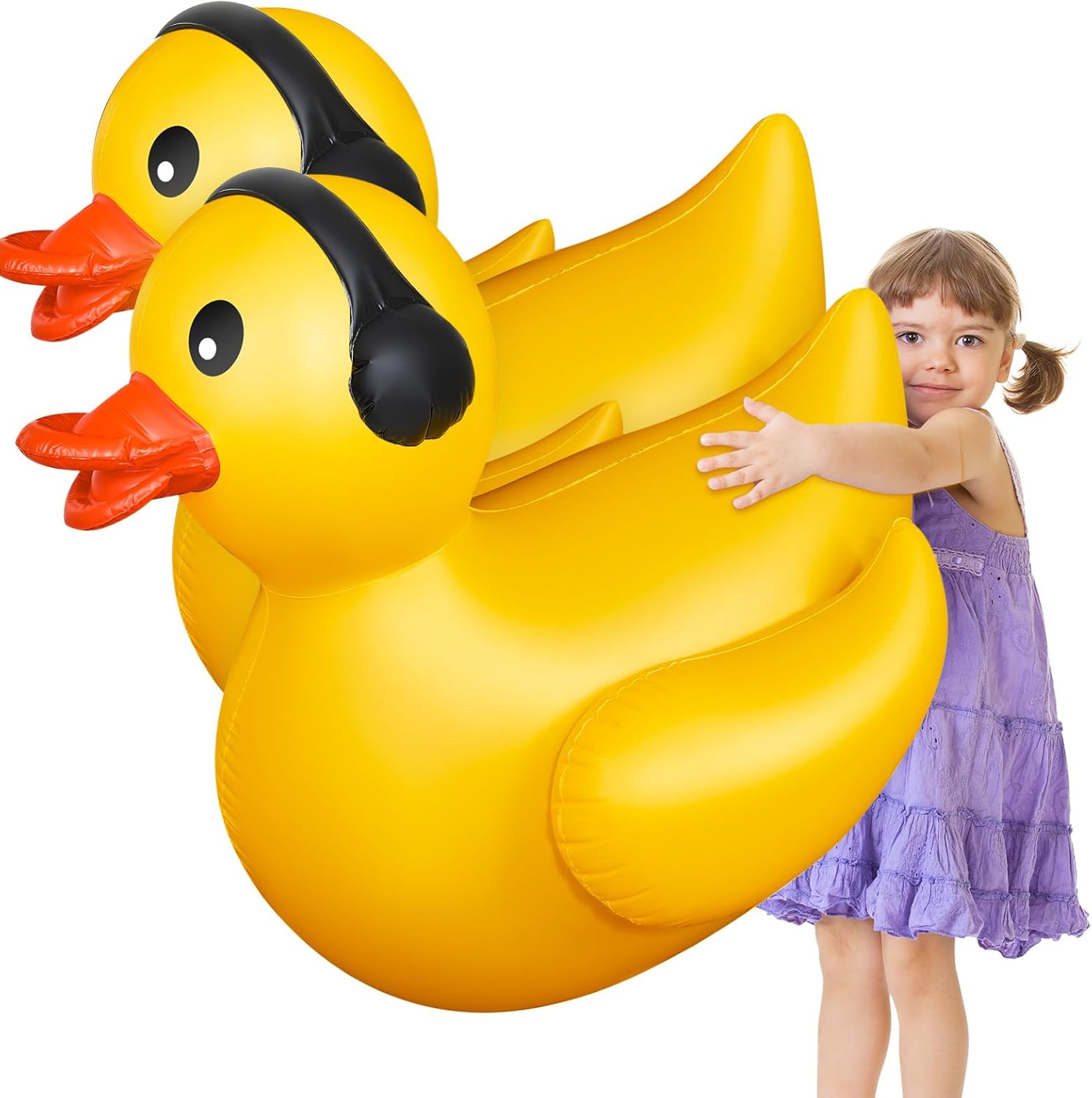 Giant Inflatable Duck Pool Float for Summer Fun and Parties