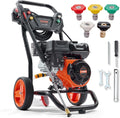 Gas Powered Pressure Washer 3400 PSI 2.6 GPM - Heavy-Duty Cleaning
