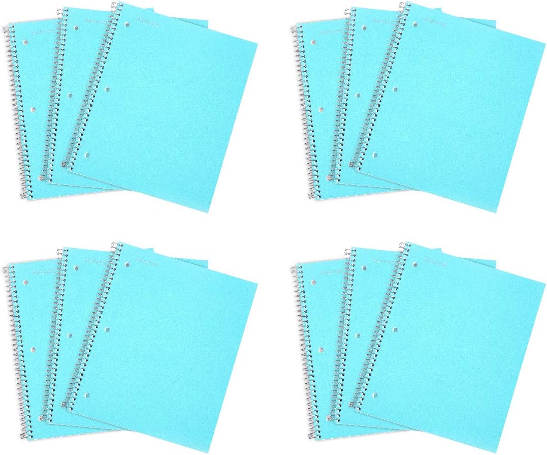Durable Spiral Notebooks for School and Office Use - 12 Pack