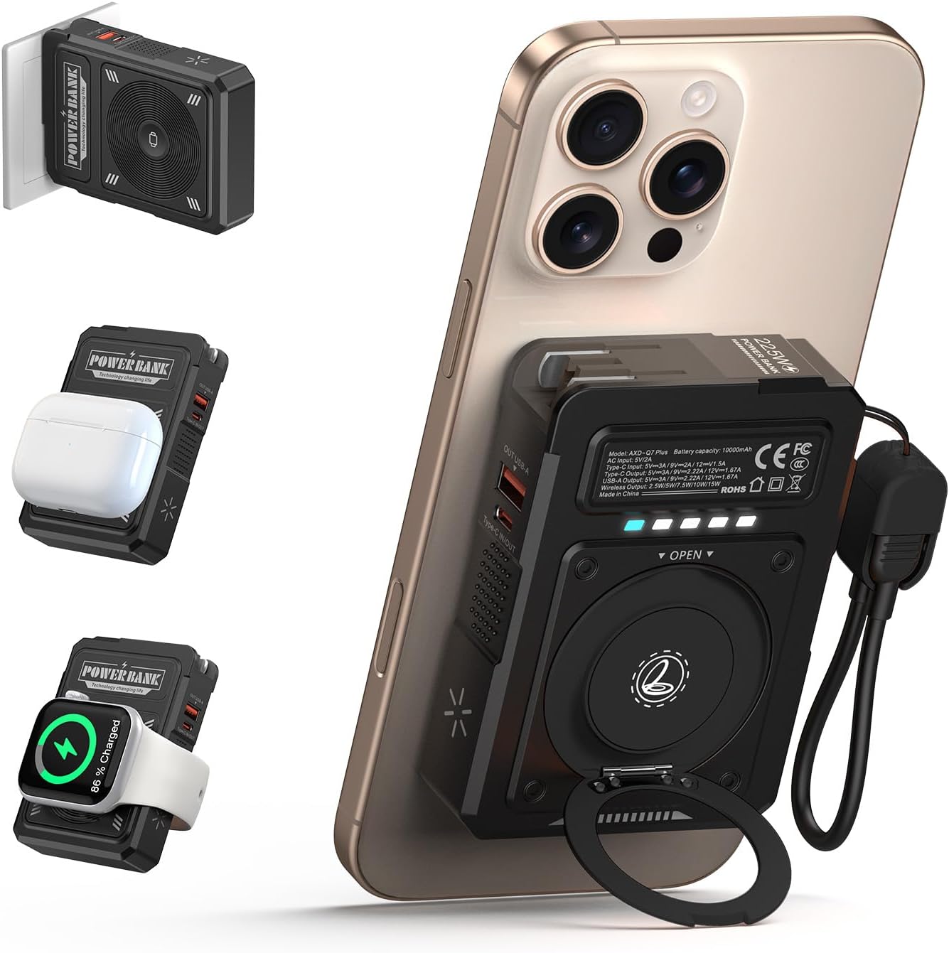 Fast Charge On-The-Go with 5-in-1 Magnetic Power Bank