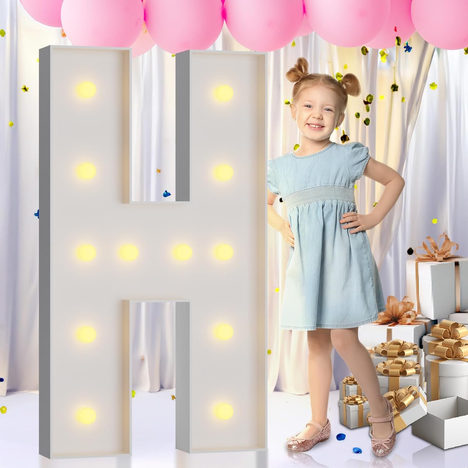 Light Up Letters for Party Decor - 4FT Marquee Letters Set