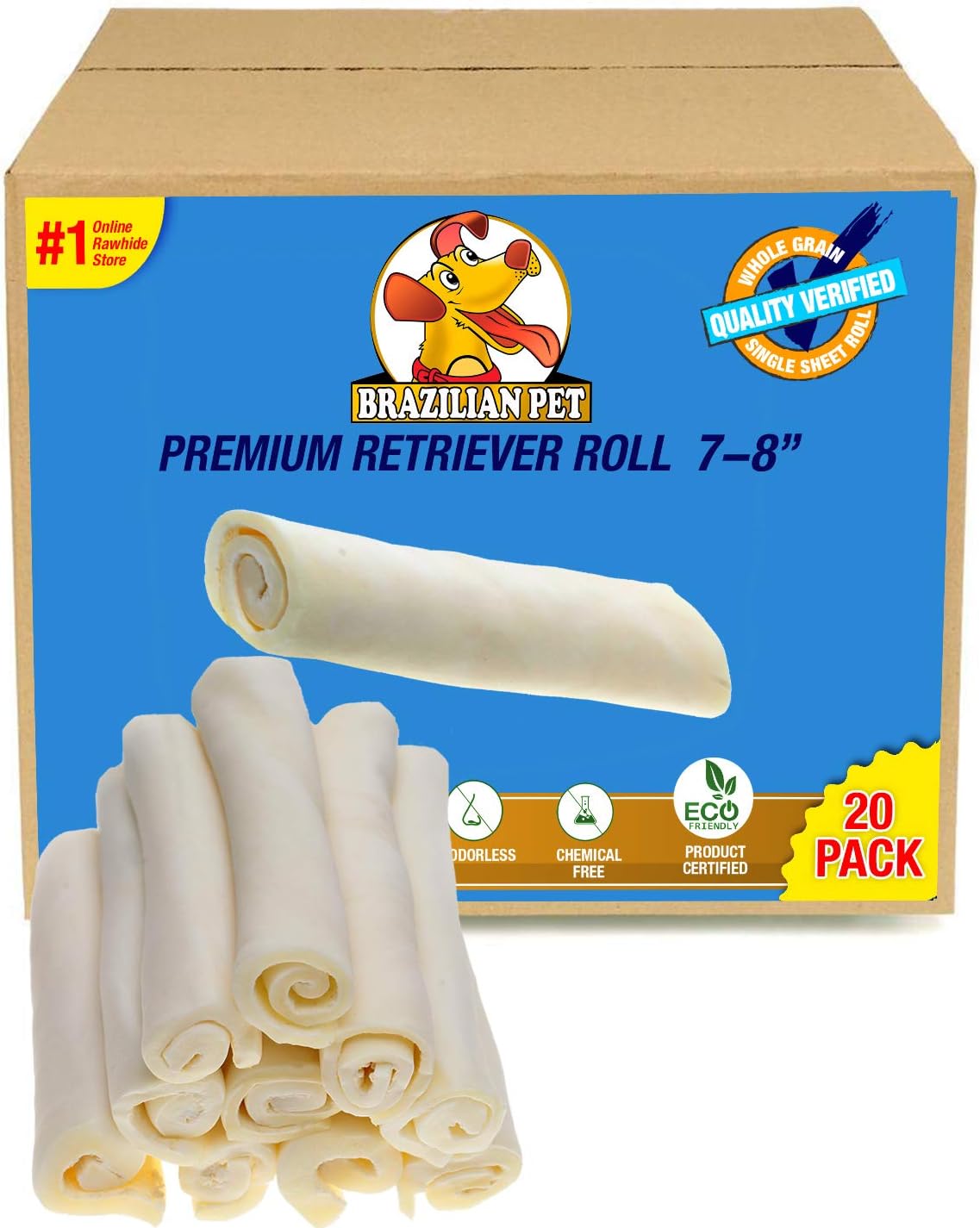 Brazilian Pet Premium Extra Thick Retriever Rolls for Dogs