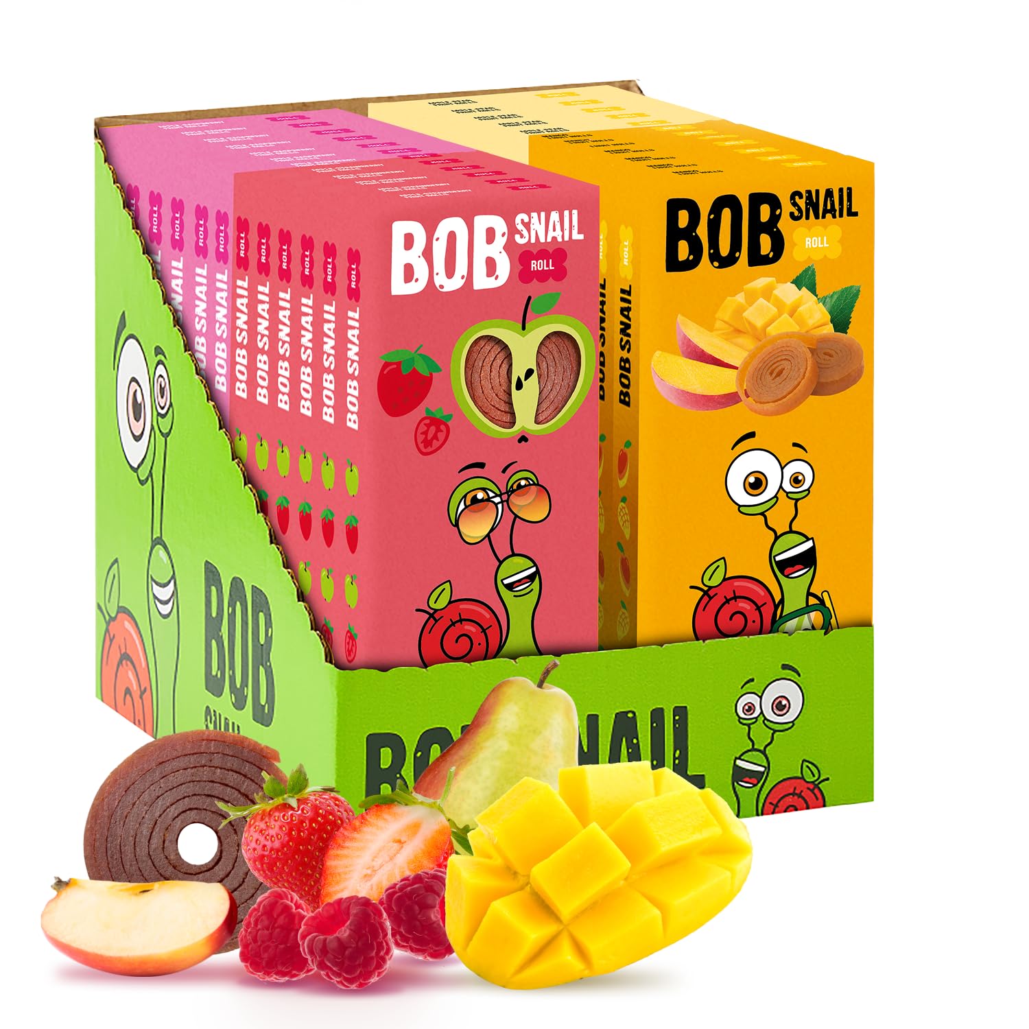Healthy Organic Fruit Snacks for Kids and Adults - 60 Pack