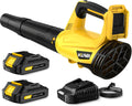 Leaf Blower Electric Cordless Leaf Blower with 2 Batteries