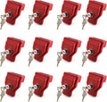 NAKAKEKO Plastic Glad Hand Lock Keyed Alike Pair (12-Pack) - Trailer