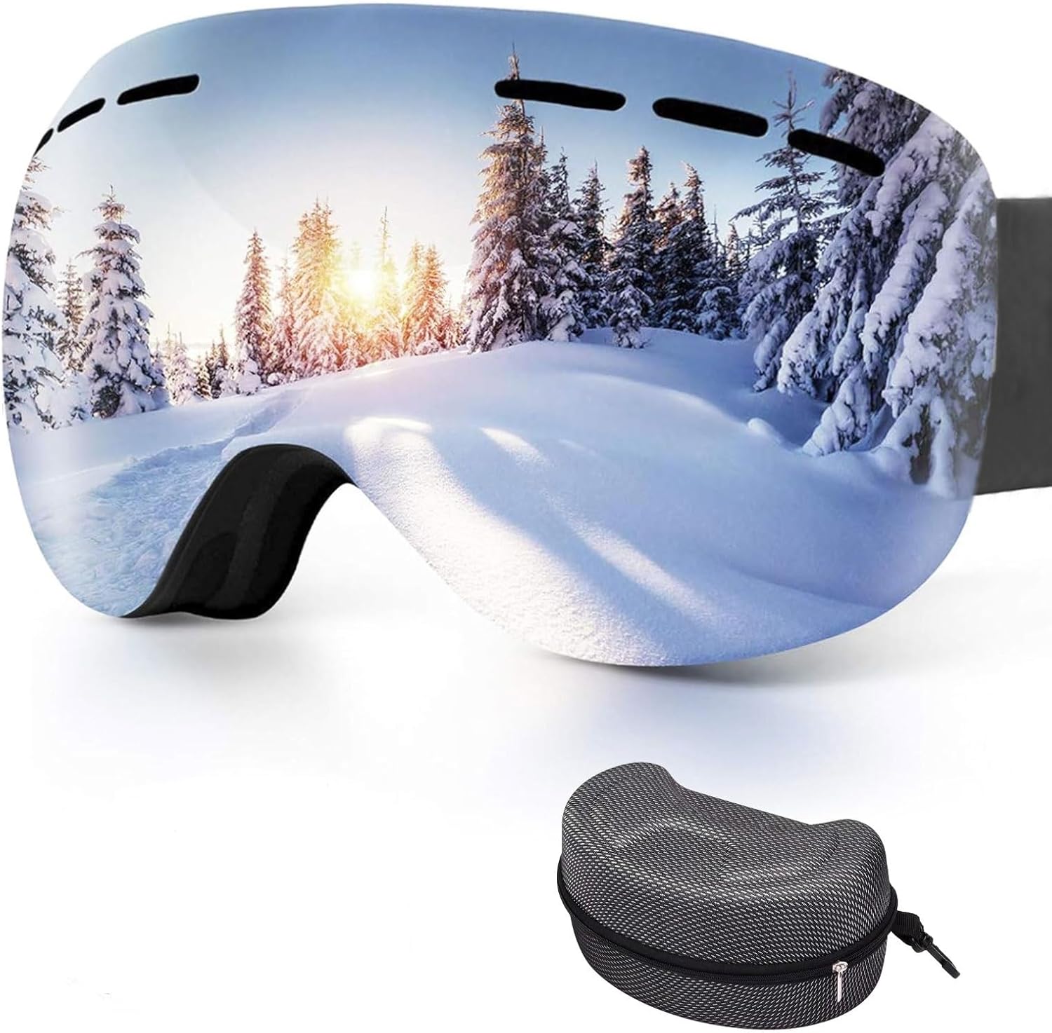 Wellehomi Anti-Fog Ski Goggles: Prescription Compatible