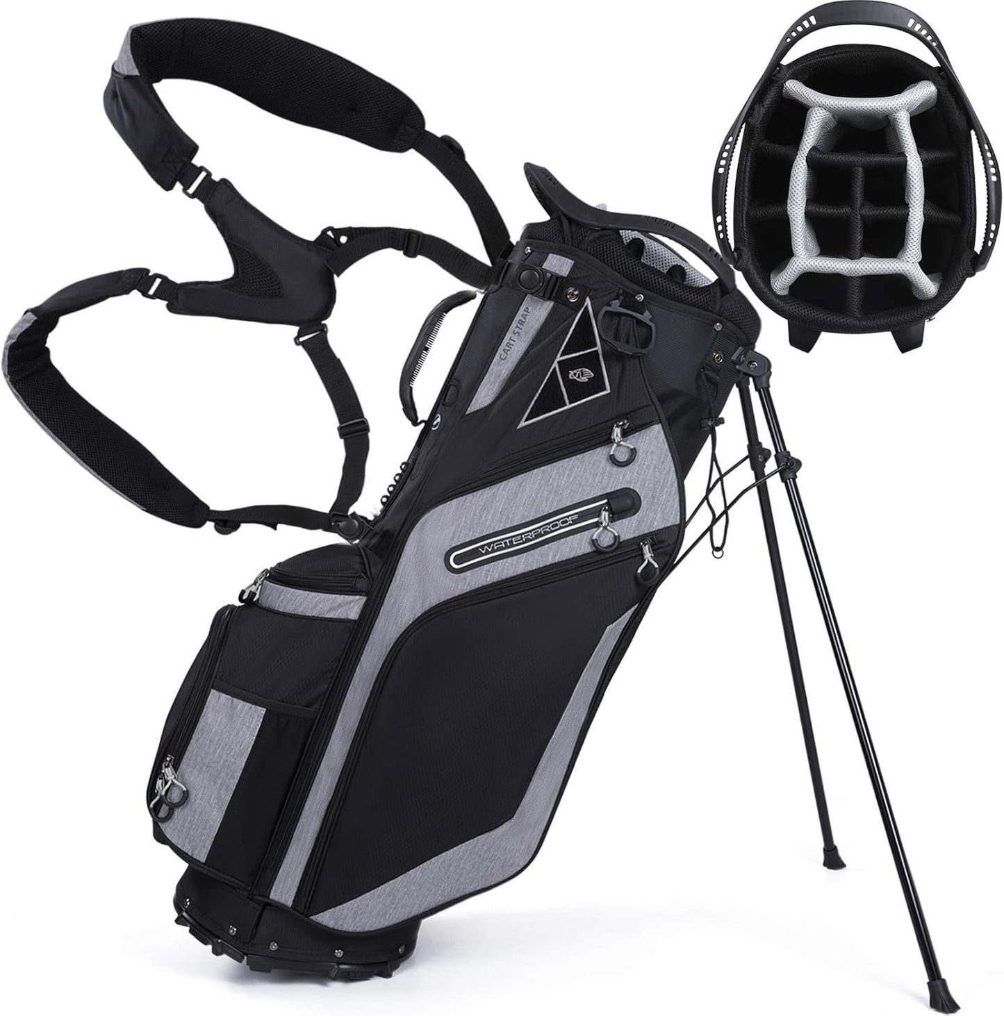 Yovital Golf Stand Bag: 14 Way Top, Ergonomic Design