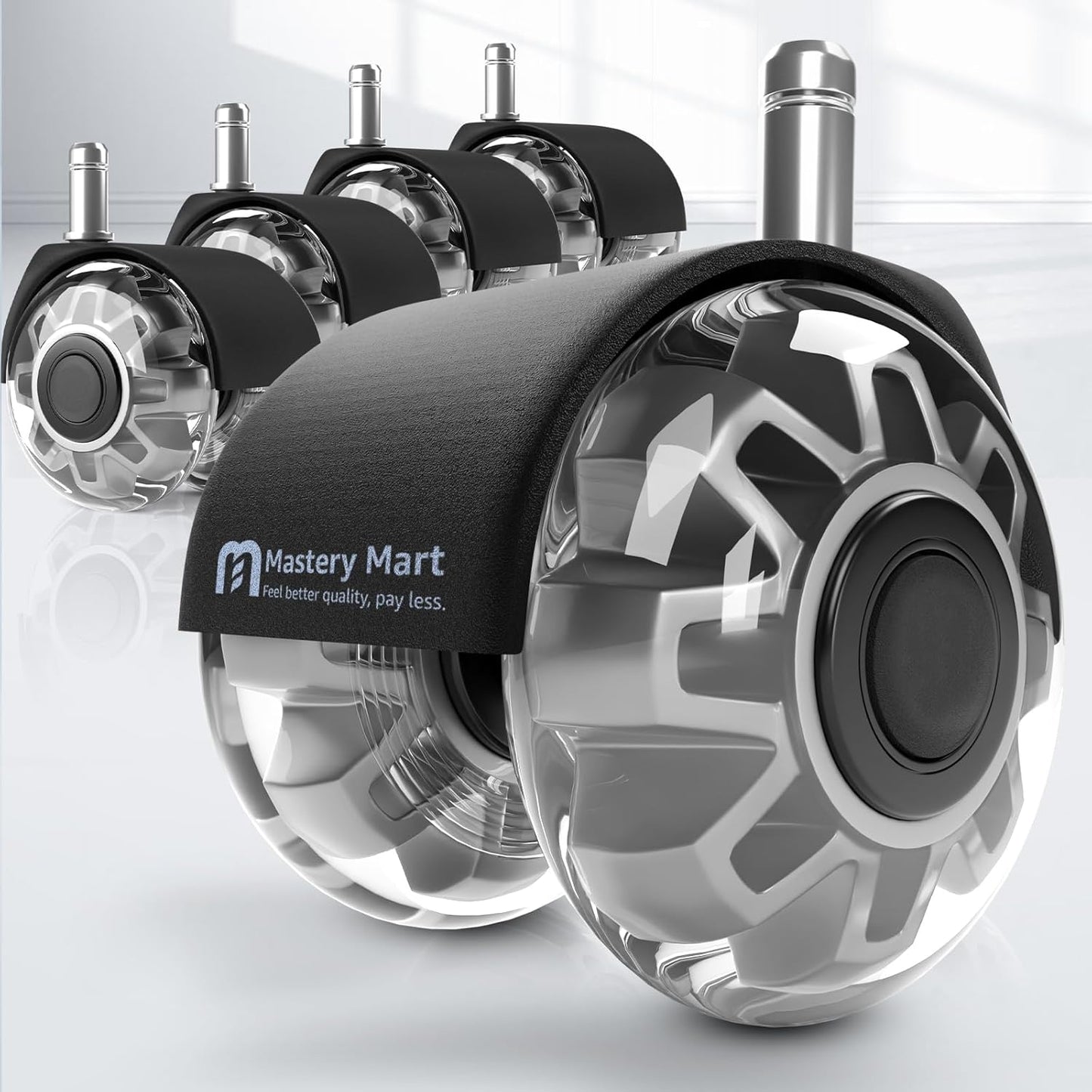 Silent Rollerblade Wheels for Office Chairs by Mastery Mart