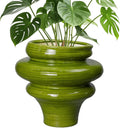 Ceramic Pot for Plants 11 in - Decorative Indoor Outdoor Planter
