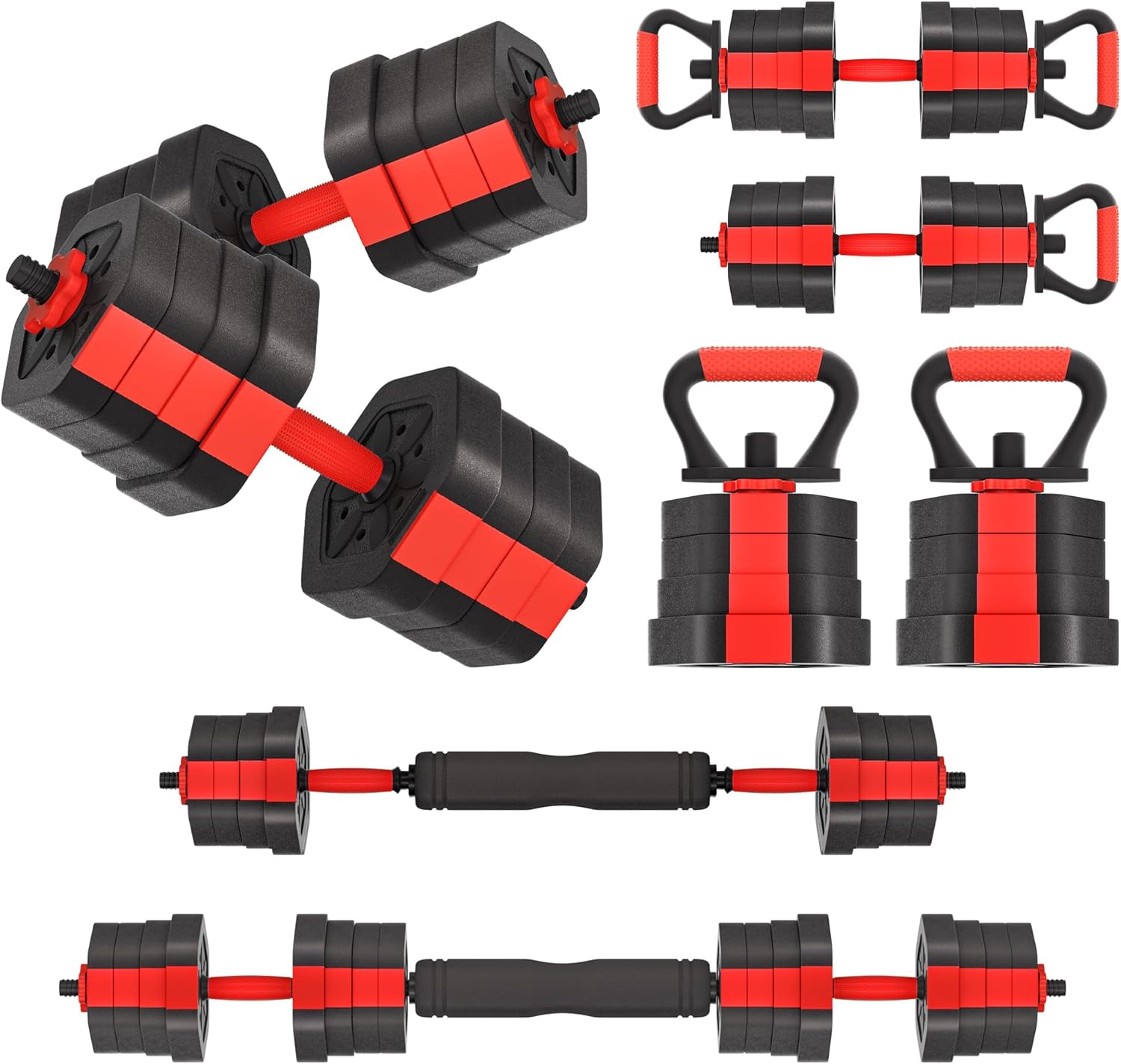 VIVITORY Adjustable Dumbbell Set for Home Gym Workouts