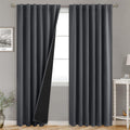 Room Darkening Blackout Curtains 84 in - Thermal, Noise Reducing