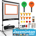 Jazzminton Sport Paddle Game with Net - Indoor & Outdoor Family Play
