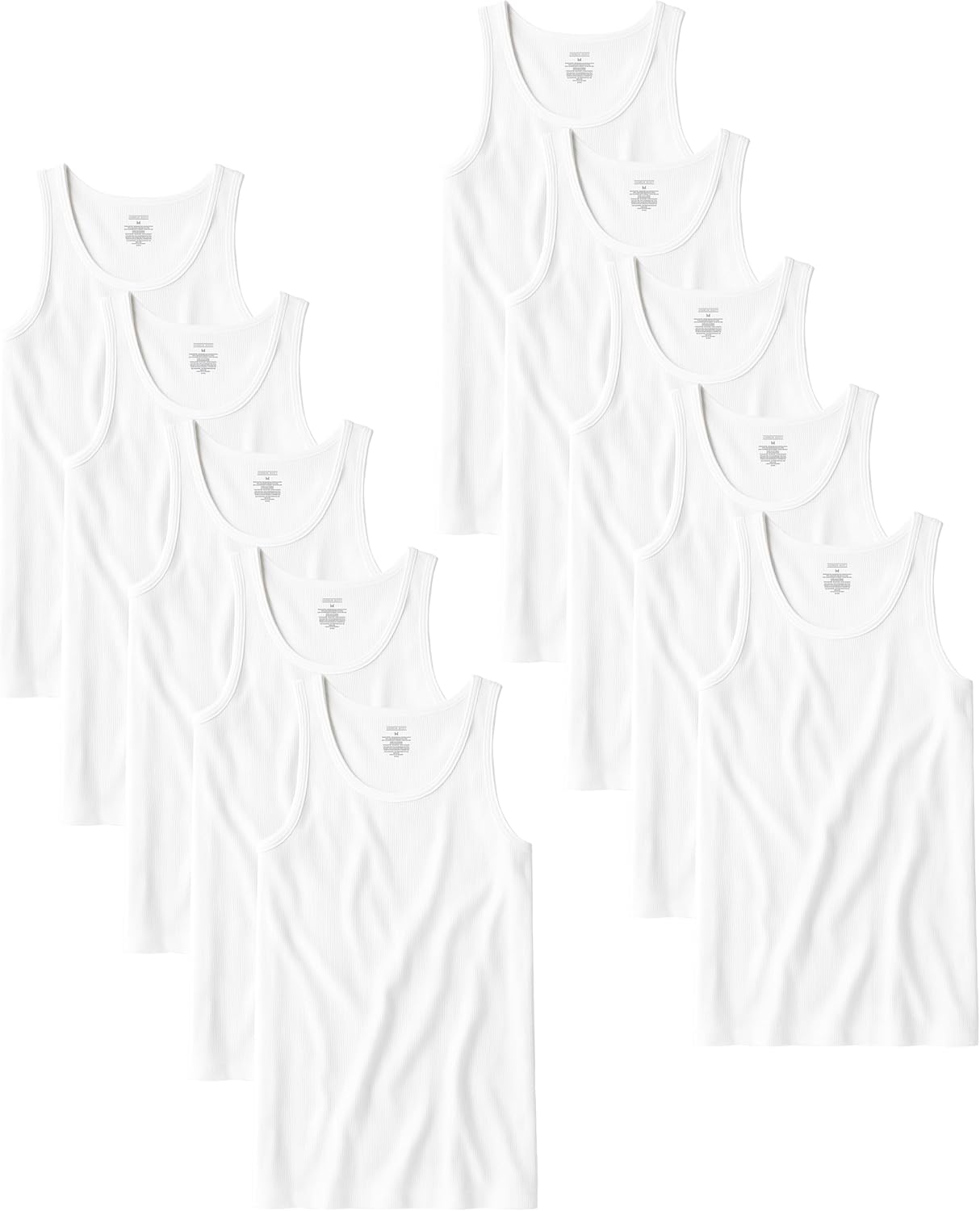 Andrew Scott Men's A Shirt Tanks - Comfortable Cotton Undershirts