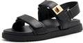 vodvob Womens Flat Sandals with Soft Cushioned Footbed - Comfortable