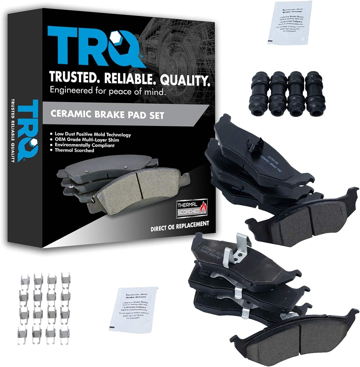 TRQ Front Brake Pad & Rotor Kit for 2000-2004 Ford Focus
