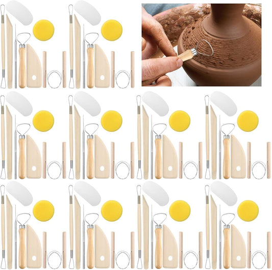 160 Pcs Pottery Tool Kit for Sculpting and Carving Projects