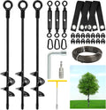3 Pack 18ft Tree Stakes and Supports for Leaning Trees - Heavy Duty