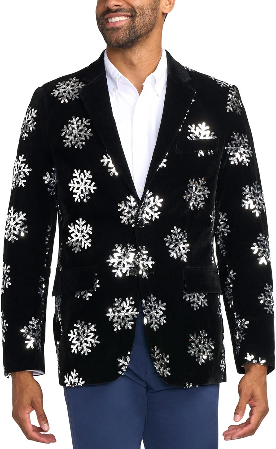 Tipsy Elves Men's Colorful Allover Sequin Blazers for Holidays