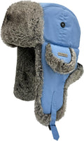 Winter Trapper Hat for Men Women 100% Real Rabbit Fur - Warm Russian