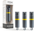 POM Pepper Spray Flip Top Snap Hook - Maximum Strength OC Spray Self