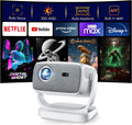 Portable Projector 1080P Smart Mini Projector with Auto Focus