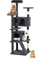 62 in Cat Tree Tower - Multi-Level Activity Center for Indoor Cats