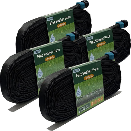 2025 Flat Soaker Hose 200 ft for Efficient Garden Irrigation