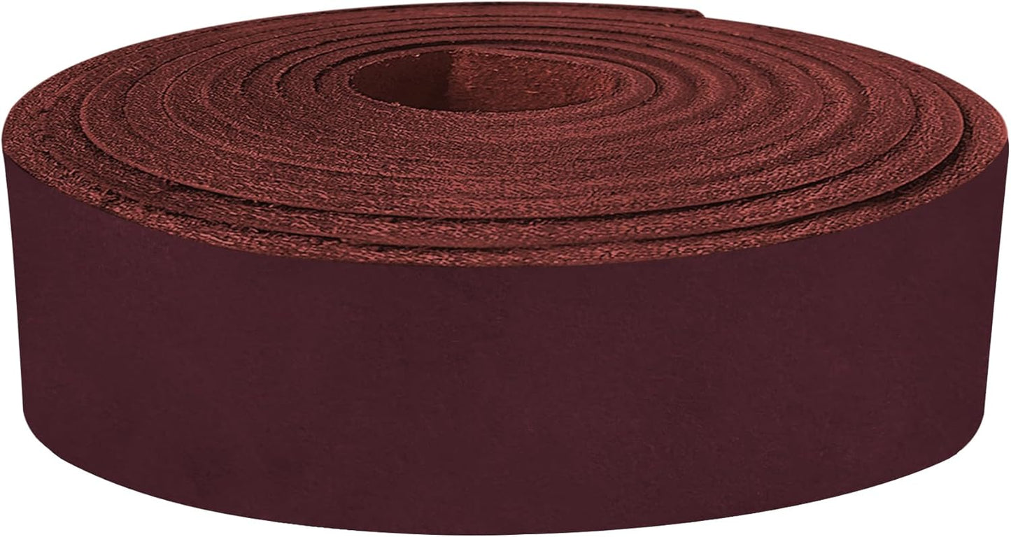Latigo Leather Belt Straps for Crafts - Heavy Duty Quality