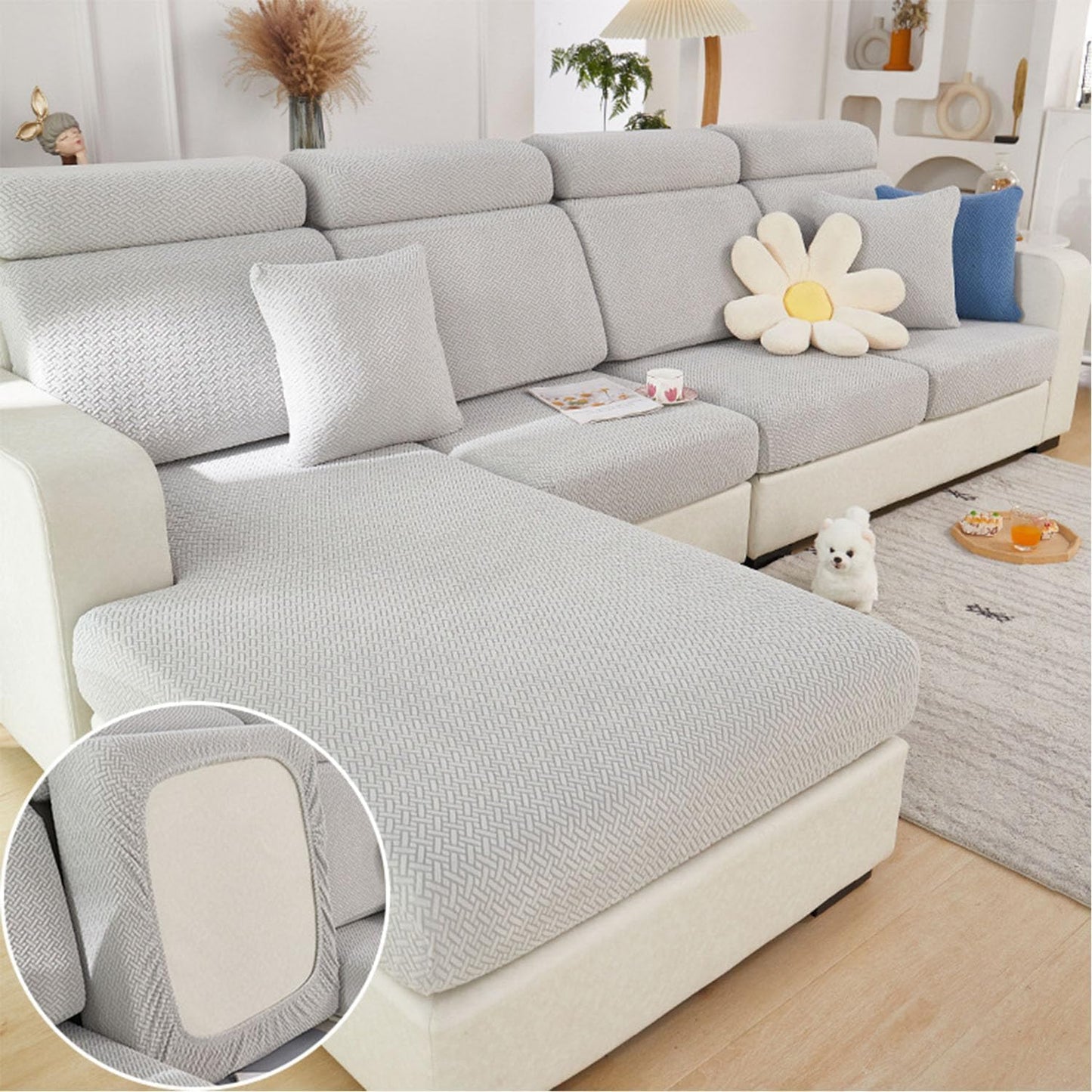 Magic Sofa Covers for Sectional Sofa - Washable Stretch Slipcovers