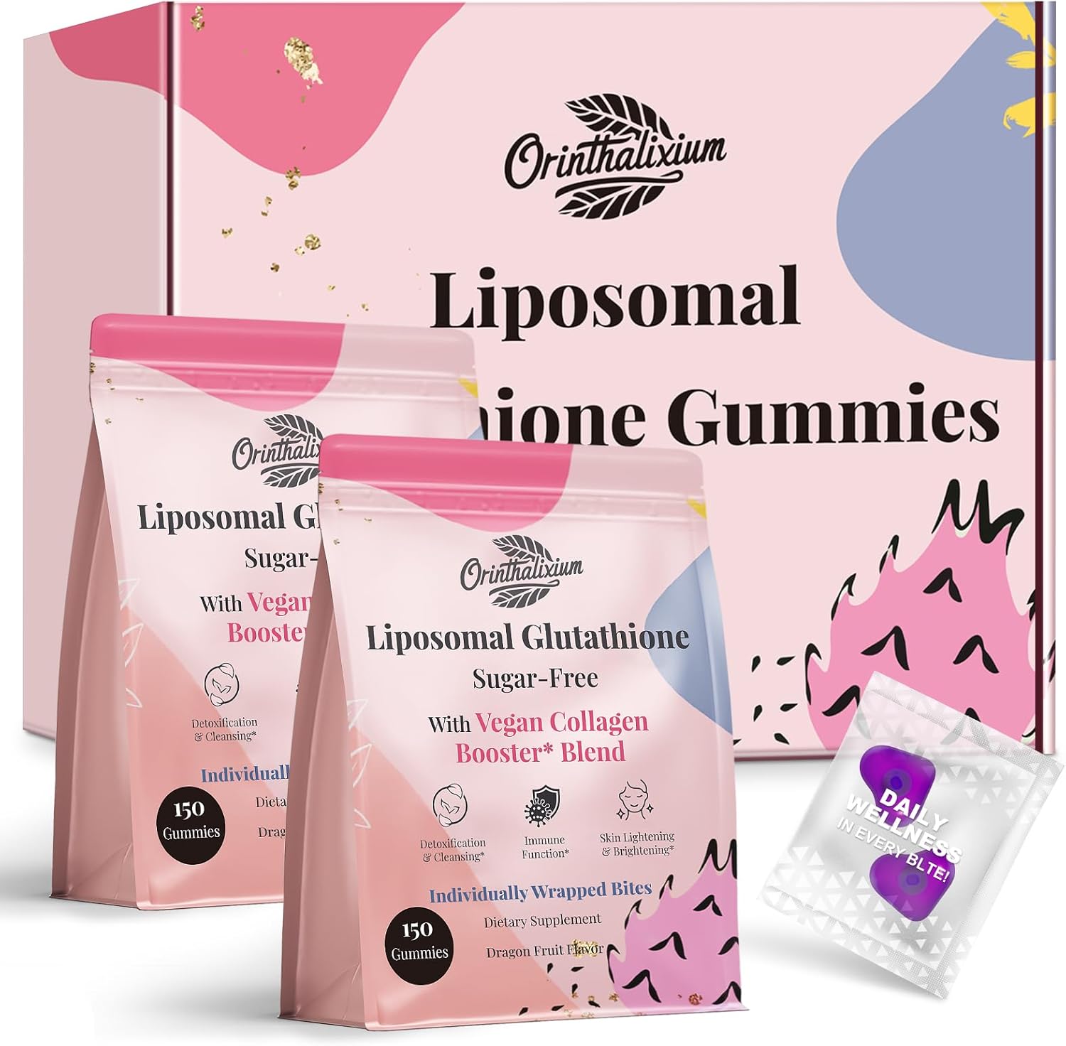 Liposomal Glutathione Gummies 1000MG for Skin Wellness