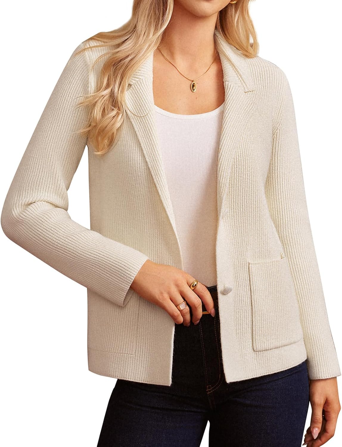 GRACE KARIN Sweater Blazers for Women Business Casual Style