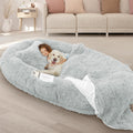 Human Dog Bed 71in x 45in x 12in Oversize Memory Foam - Cozy Share Bed