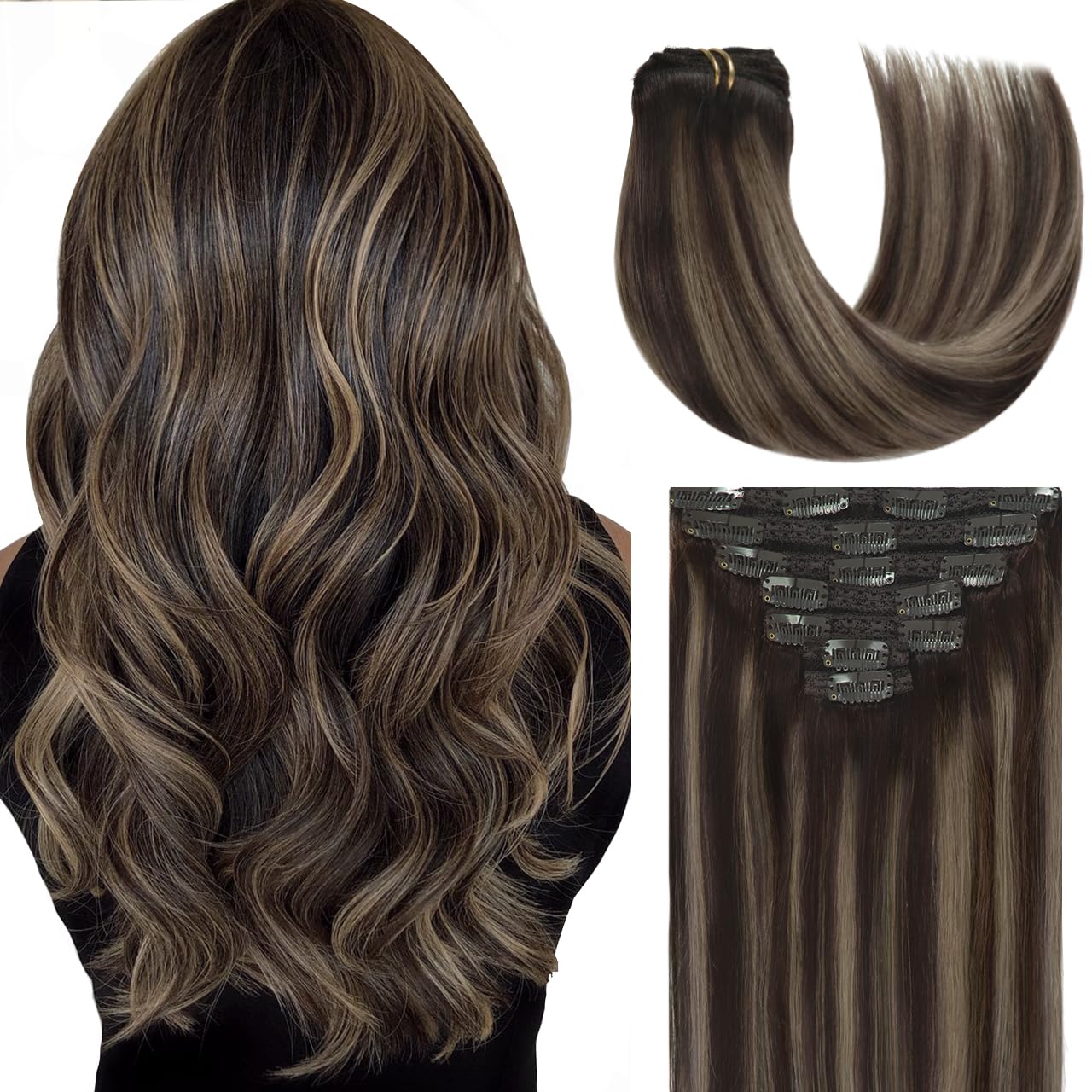 16 Inch Clip in Hair Extensions for Stunning Hair Transformations