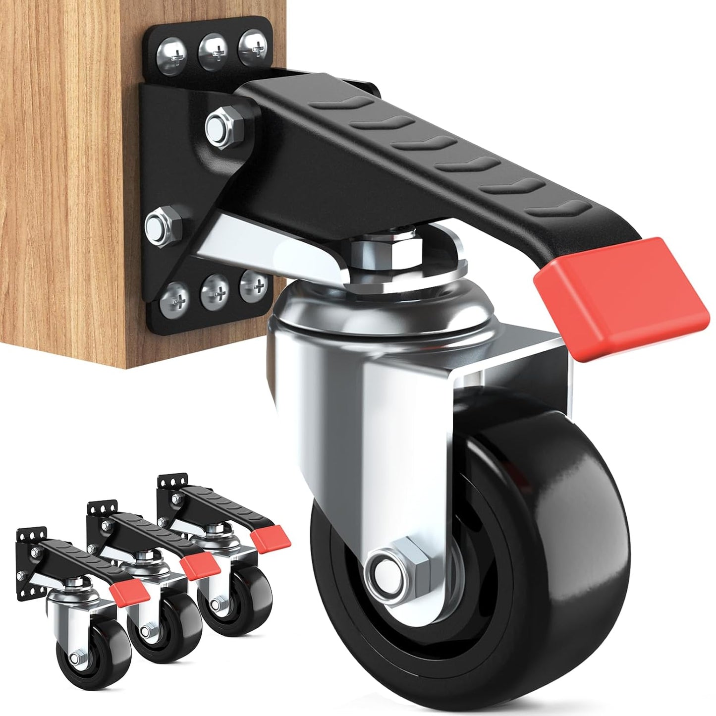 SPACEKEEPER Workbench Casters Kit for Heavy Duty Mobility