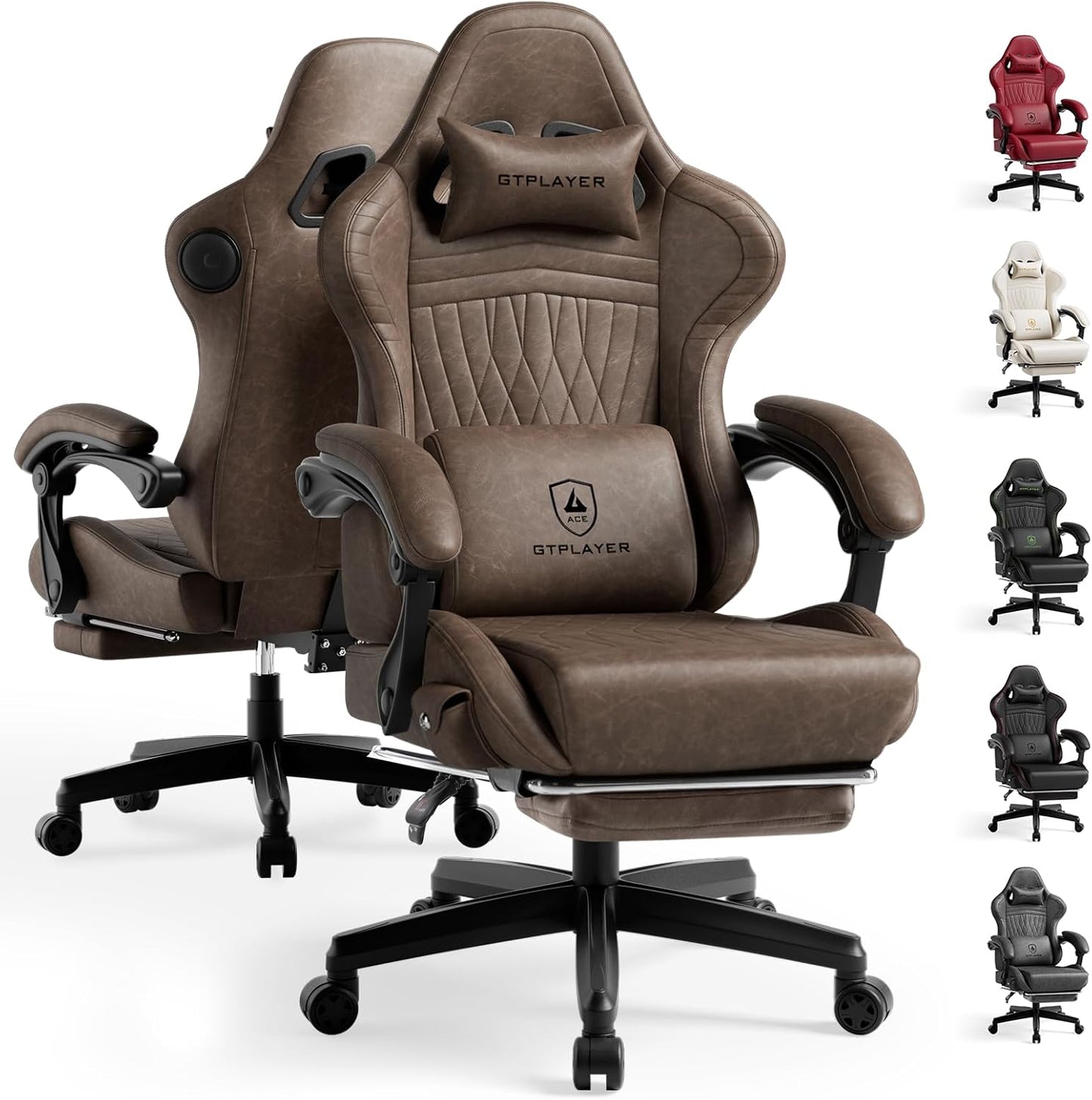 GTPLAYER ACE-PRO Music Gaming Chair with Built-in Speakers