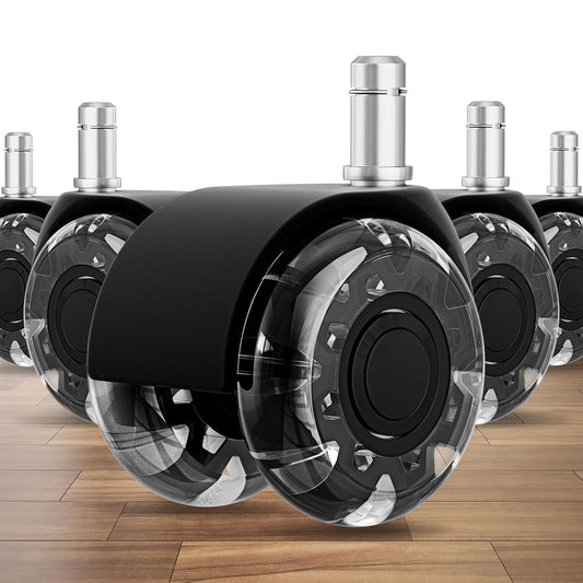 Smooth Rolling Heavy Duty Chair Wheels - Set of 5